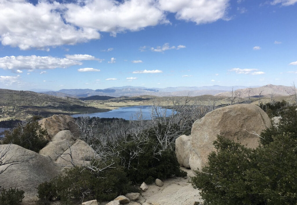 san diego van camping trip to Lake Cuyamaca