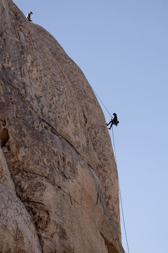 Climbing adventure van trip to Joshua Tree from San Diego and go camping with friends in California