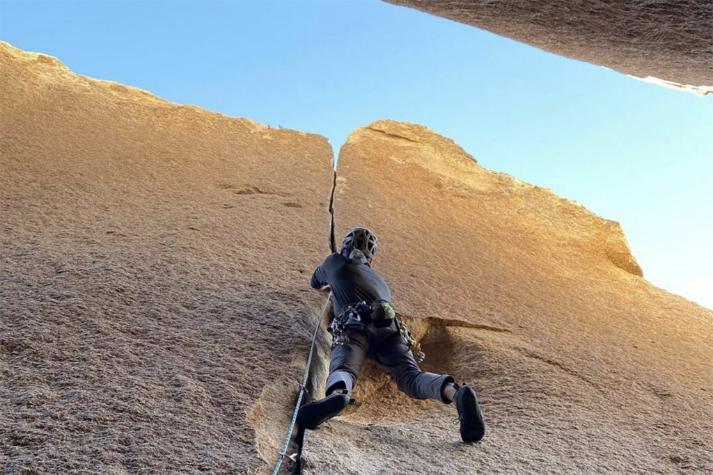 Climbing adventure van trip to Joshua Tree from San Diego and go camping with friends