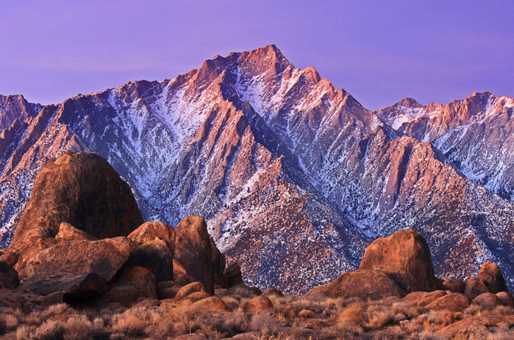 San Diego, California based camper van rental running guided trips to the Eastern Sierras on Highway 395 to Alabama Hills