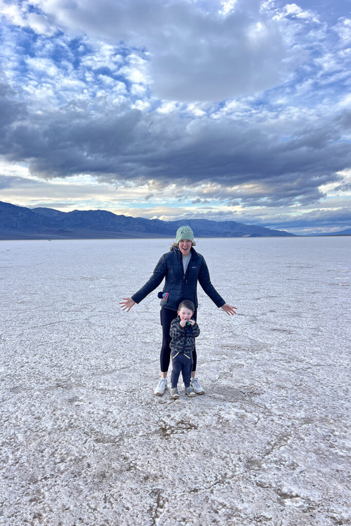 Badwater Basin at Death Valley National Park on a van rental trip