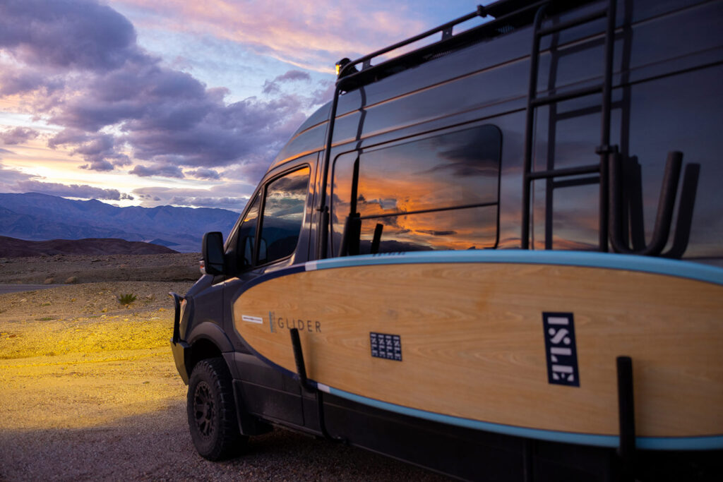 sunset reflection at Death Valley National Park